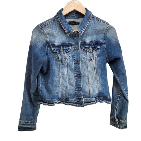 prAna Dree Denim Jean Jacket Women's Size S Blue Button Front - Picture 7 of 7